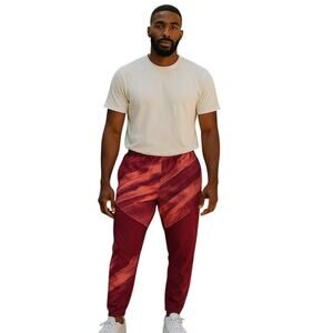 Nike Men's XL Red & Crimson Tech Joggers | Athletic Pants | Streetwear Fit